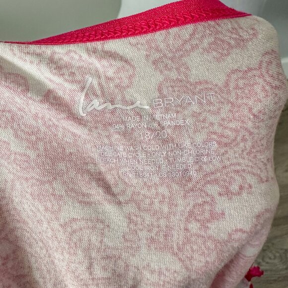 Lane Bryant Pink Lace Tank - Picture 2 of 8